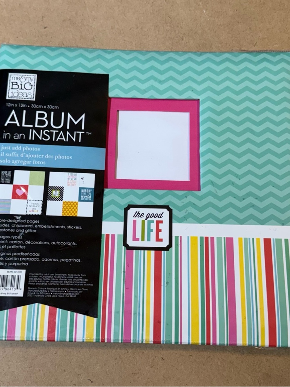 Me & My Big Ideas 'The Good Life' Turquoise and Pink Photo Album